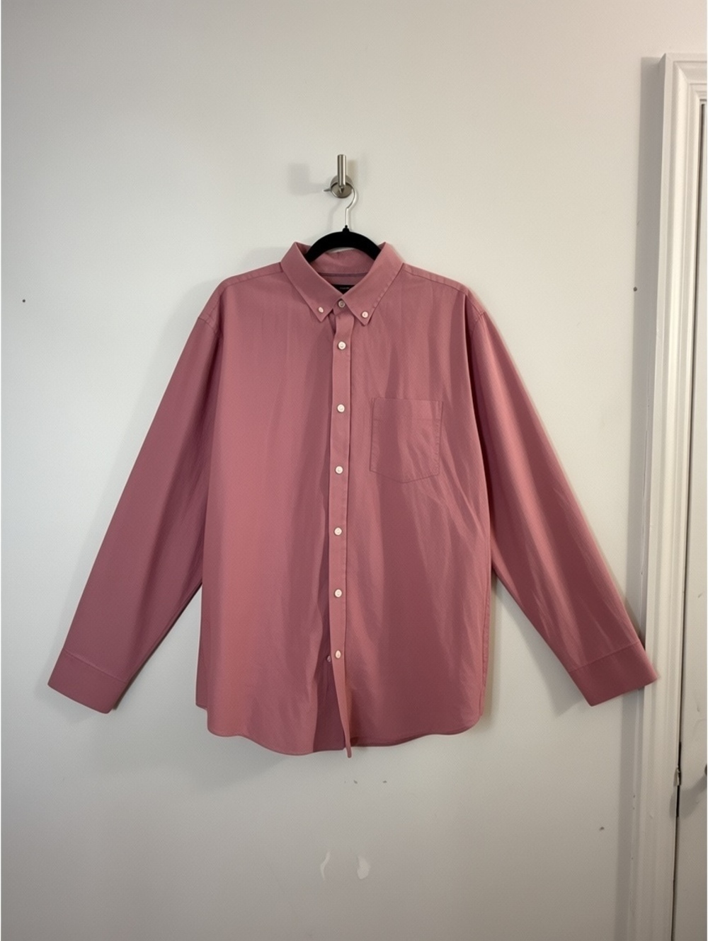 Tommy Hilfiger Men’s Regular Fit Red White Check Button Down Shirt 15.5-32/33